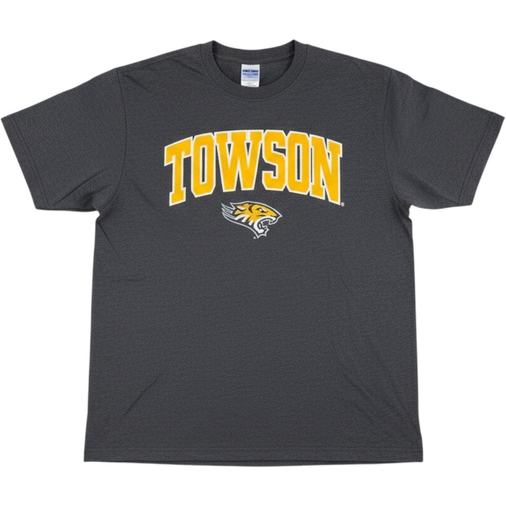 Colosseum Towson Tigers NCAA Grey Tee Shirt Mens Small NEW